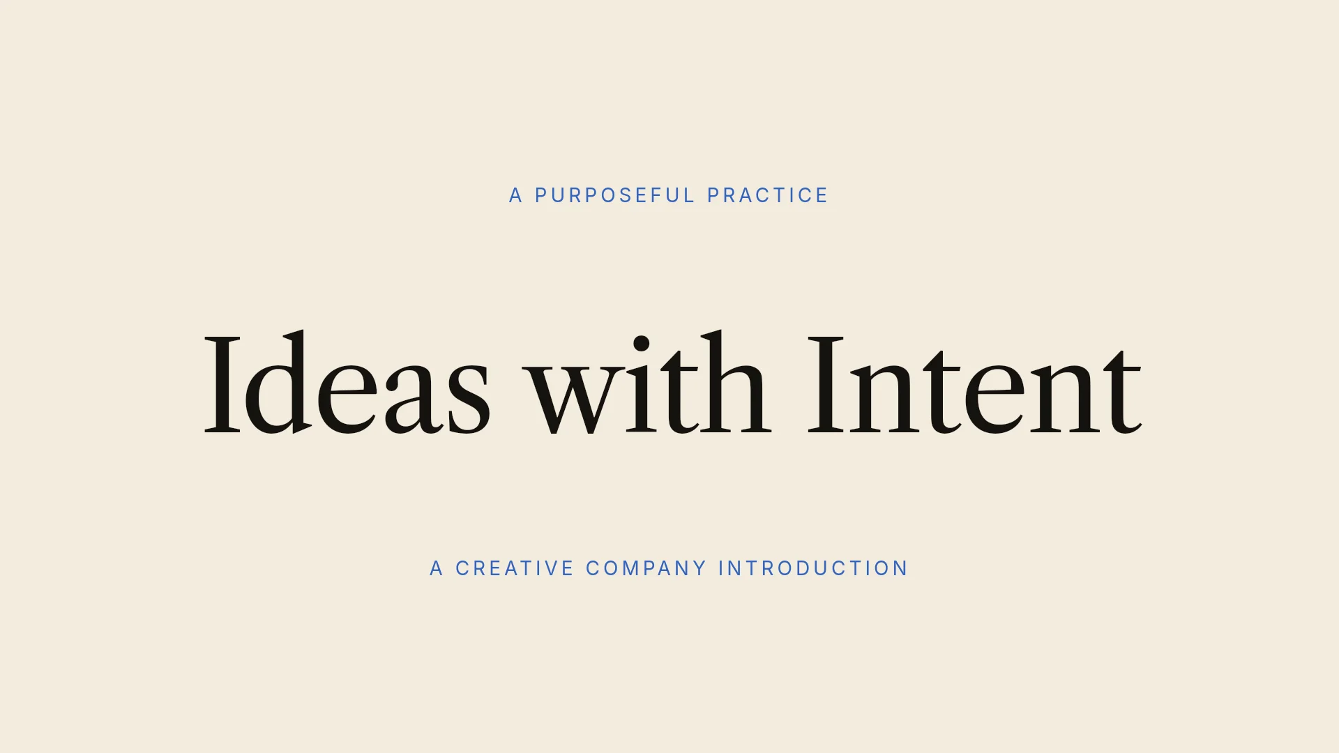 The first slide of the Cobalt Purpose — Company Pitch template. Cover of the Cobalt Purpose — Company Pitch template